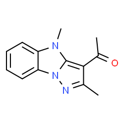 ChemSpider 2D Image | 1-(2,4-Dimethyl-4H-pyrazolo[1,5-a]benzimidazol-3-yl)ethanone | C13H13N3O