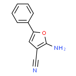 ChemSpider 2D Image | 2-Amino-5-phenyl-3-furonitrile | C11H8N2O