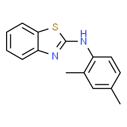 ChemSpider 2D Image | N-(2,4-Dimethylphenyl)-1,3-benzothiazol-2-amine | C15H14N2S