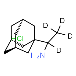 ChemSpider 2D Image | 1-[(3s,5s,7s)-Adamantan-1-yl](~2~H_4_)ethanamine hydrochloride (1:1) | C12H18D4ClN