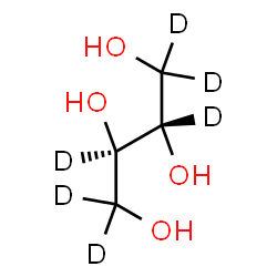 ChemSpider 2D Image | (2R,3S)-1,2,3,4-(~2~H_6_)Butanetetrol | C4H4D6O4