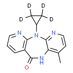 ChemSpider 2D Image | NEVIRAPINE-D4 | C15H10D4N4O