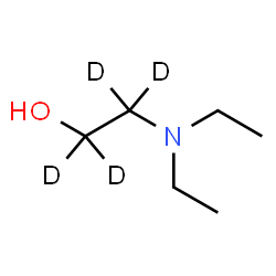 ChemSpider 2D Image | 2-(Diethylamino)(~2~H_4_)ethanol | C6H11D4NO