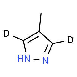 ChemSpider 2D Image | 4-Methyl(3,5-~2~H_2_)-1H-pyrazole | C4H4D2N2