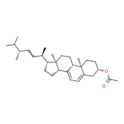 ChemSpider 2D Image | (3beta)-Ergosta-5,7,22-trien-3-yl acetate | C30H46O2