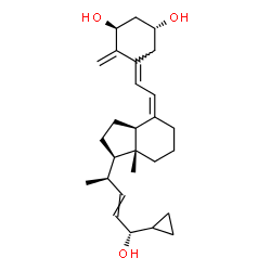 ChemSpider 2D Image | (1S,3R,5E,7Z,24S)-26,27-Cyclo-9,10-secocholesta-5,7,10,22-tetraene-1,3,24-triol | C27H40O3