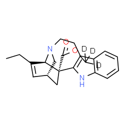 ChemSpider 2D Image | (~2~H_3_)Methyl (2alpha,5beta,18beta)-3,4-didehydroibogamine-18-carboxylate | C21H21D3N2O2