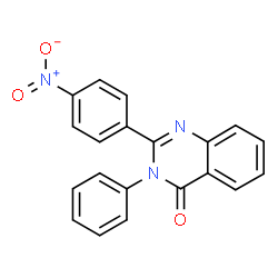 ChemSpider 2D Image | 2-(4-Nitrophenyl)-3-phenyl-4(3H)-quinazolinone | C20H13N3O3