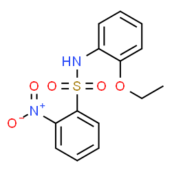 ChemSpider 2D Image | N-(2-Ethoxyphenyl)-2-nitrobenzenesulfonamide | C14H14N2O5S