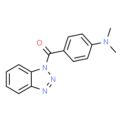 ChemSpider 2D Image | 1H-Benzotriazol-1-yl[4-(dimethylamino)phenyl]methanone | C15H14N4O