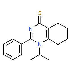 ChemSpider 2D Image | 1-Isopropyl-2-phenyl-5,6,7,8-tetrahydro-1H-quinazoline-4-thione | C17H20N2S
