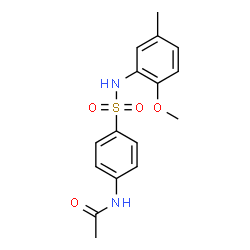 ChemSpider 2D Image | N-{4-[(2-Methoxy-5-methylphenyl)sulfamoyl]phenyl}acetamide | C16H18N2O4S