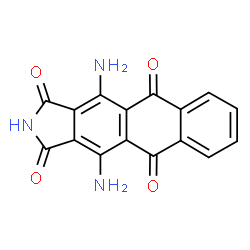 ChemSpider 2D Image | 4,11-diamino-1H-naphth[2,3-f]isoindole-1,3,5,10(2H)-tetrone | C16H9N3O4