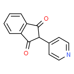ChemSpider 2D Image | 2-(4-pyridyl)indane-1,3-dione | C14H9NO2