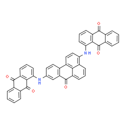 ChemSpider 2D Image | 1,1'-[(7-Oxo-7H-benzo[de]anthracene-3,9-diyl)diimino]di(9,10-anthraquinone) | C45H24N2O5