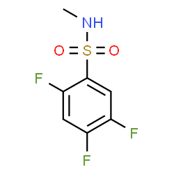 ChemSpider 2D Image | 2,4,5-Trifluoro-N-methylbenzenesulfonamide | C7H6F3NO2S