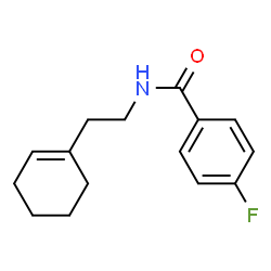 ChemSpider 2D Image | N-[2-(1-cyclohexenyl)ethyl]-4-fluorobenzamide | C15H18FNO