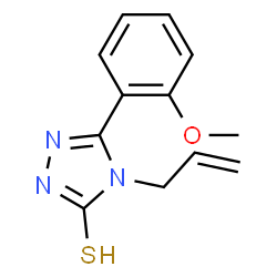 ChemSpider 2D Image | 5-(2-methoxyphenyl)-4-(prop-2-en-1-yl)-2H-1,2,4-triazole-3-thione | C12H13N3OS
