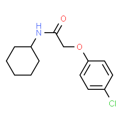 ChemSpider 2D Image | 2-(4-Chlorophenoxy)-N-cyclohexylacetamide | C14H18ClNO2