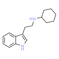 ChemSpider 2D Image | N-(2-(1H-Indol-3-yl)ethyl)cyclohexanamine | C16H22N2