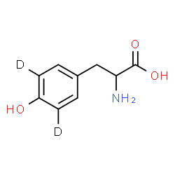 ChemSpider 2D Image | (3,5-~2~H_2_)Tyrosine | C9H9D2NO3