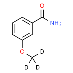 ChemSpider 2D Image | 3-[(~2~H_3_)Methyloxy]benzamide | C8H6D3NO2