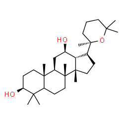 ChemSpider 2D Image | (3beta,5xi,12beta,14beta,20R)-20,25-Epoxydammarane-3,12-diol | C30H52O3