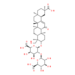 ChemSpider 2D Image | 23,29-Dihydroxy-11,29-dioxoolean-12-en-3-yl 2-O-beta-D-glucopyranuronosyl-beta-D-galactopyranosiduronic acid | C42H62O17