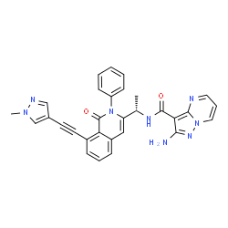 ChemSpider 2D Image | IPI-549 | C30H24N8O2