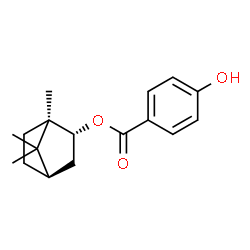 ChemSpider 2D Image | (1R,2R,4R)-1,7,7-Trimethylbicyclo[2.2.1]hept-2-yl 4-hydroxybenzoate | C17H22O3