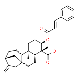 ChemSpider 2D Image | (3alpha,13alpha)-3-{[(2E)-3-Phenyl-2-propenoyl]oxy}kaur-16-en-19-oic acid | C29H36O4