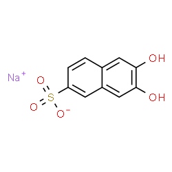 ChemSpider 2D Image | Sodium 6,7-dihydroxy-2-naphthalenesulfonate | C10H7NaO5S