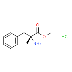 ChemSpider 2D Image | Methyl alpha-methyl-D-phenylalaninate hydrochloride (1:1) | C11H16ClNO2