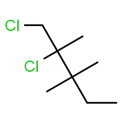 ChemSpider 2D Image | 1,2-Dichloro-2,3,3-trimethylpentane | C8H16Cl2