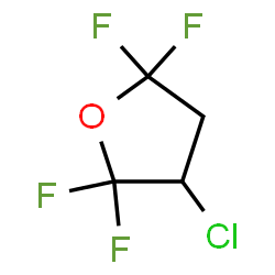 ChemSpider 2D Image | 3-Chloro-2,2,5,5-tetrafluorotetrahydrofuran | C4H3ClF4O