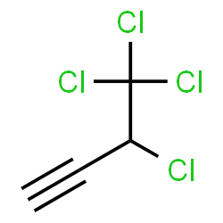 ChemSpider 2D Image | 3,4,4,4-Tetrachloro-1-butyne | C4H2Cl4
