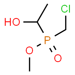ChemSpider 2D Image | Methyl (chloromethyl)(1-hydroxyethyl)phosphinate | C4H10ClO3P