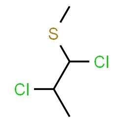 ChemSpider 2D Image | 1,2-Dichloro-1-(methylsulfanyl)propane | C4H8Cl2S
