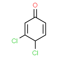 ChemSpider 2D Image | 3,4-Dichloro-2,5-cyclohexadien-1-one | C6H4Cl2O