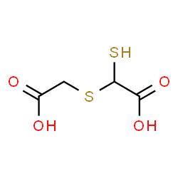 ChemSpider 2D Image | [(Carboxymethyl)sulfanyl](sulfanyl)acetic acid | C4H6O4S2