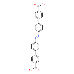 ChemSpider 2D Image | 4',4''-[(E)-1,2-Diazenediyl]di(4-biphenylcarboxylic acid) | C26H18N2O4
