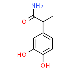 ChemSpider 2D Image | 2-(3,4-Dihydroxyphenyl)propanamide | C9H11NO3