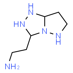 ChemSpider 2D Image | 2-(Hexahydro-1H-pyrazolo[5,1-c][1,2,4]triazol-3-yl)ethanamine | C6H15N5