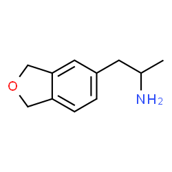 ChemSpider 2D Image | 1-(1,3-Dihydro-2-benzofuran-5-yl)-2-propanamine | C11H15NO