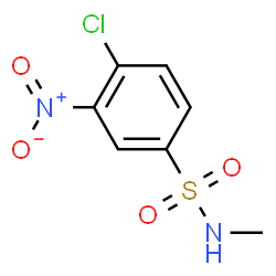 ChemSpider 2D Image | 4-Chloro-N-methyl-3-nitrobenzenesulfonamide | C7H7ClN2O4S