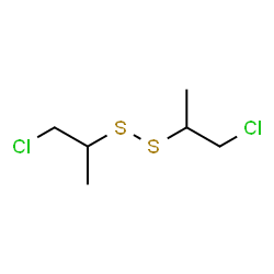 ChemSpider 2D Image | 1-Chloro-2-[(1-chloro-2-propanyl)disulfanyl]propane | C6H12Cl2S2