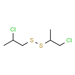 ChemSpider 2D Image | 2-Chloro-1-[(1-chloro-2-propanyl)disulfanyl]propane | C6H12Cl2S2