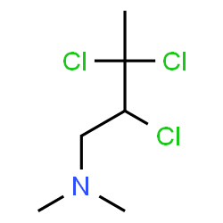 ChemSpider 2D Image | 2,3,3-Trichloro-N,N-dimethyl-1-butanamine | C6H12Cl3N