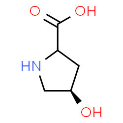ChemSpider 2D Image | (4R)-4-Hydroxyproline | C5H9NO3