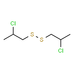 ChemSpider 2D Image | 2-Chloro-1-[(2-chloropropyl)disulfanyl]propane | C6H12Cl2S2